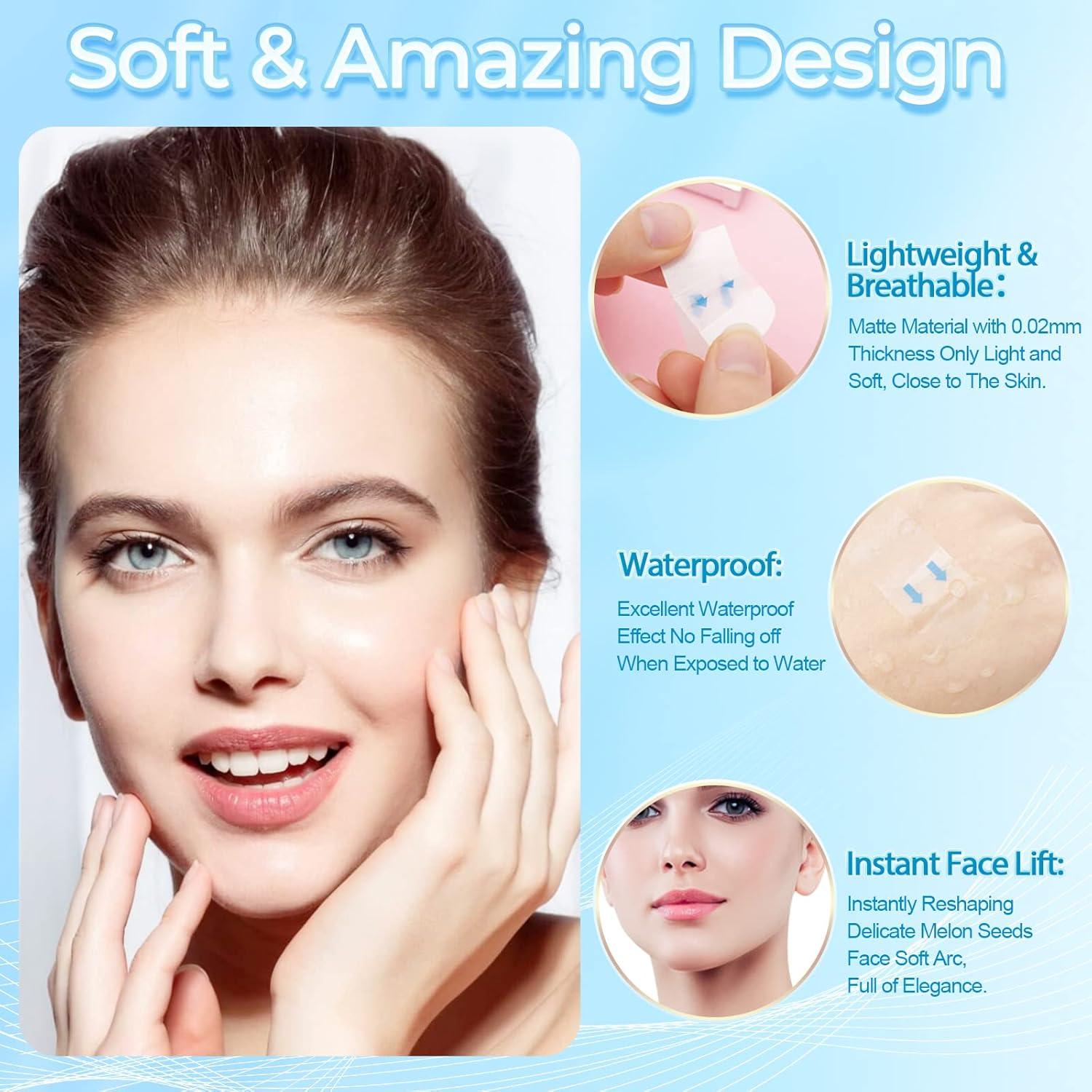 Cinta Levantadora Facial Invisible LadPemo - 100 Piezas