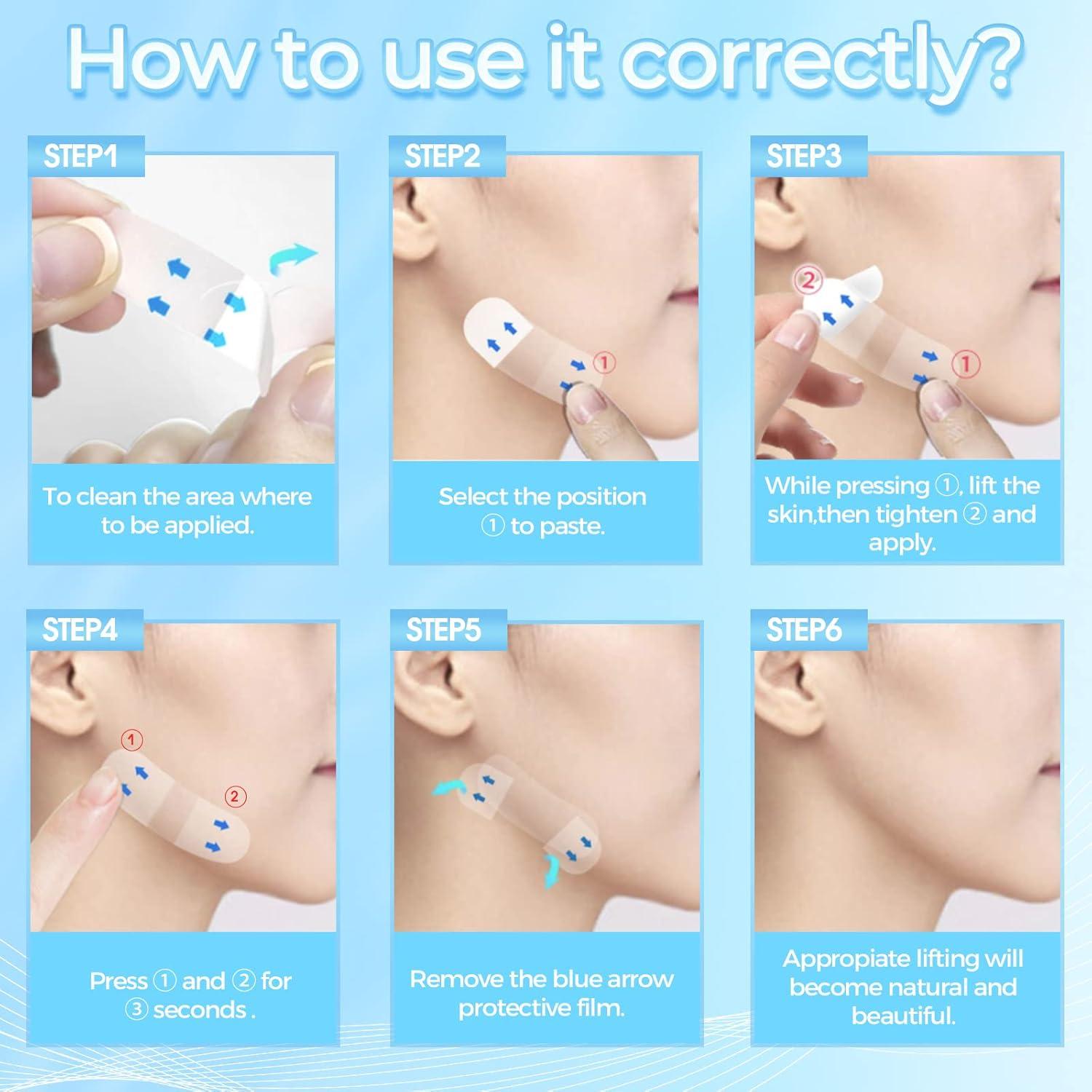 Cinta Levantadora Facial Invisible LadPemo - 100 Piezas