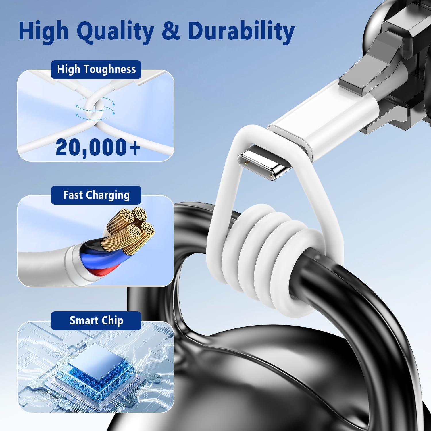 Cable USB C a Lightning Exeric 3FT Carga Rápida MFi 2Pack