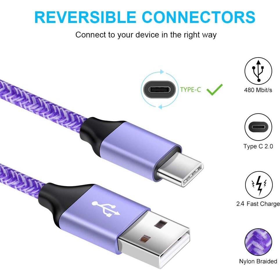 Cargador de Pared USB Doble Sidpro con Cable Tipo C 1.83m