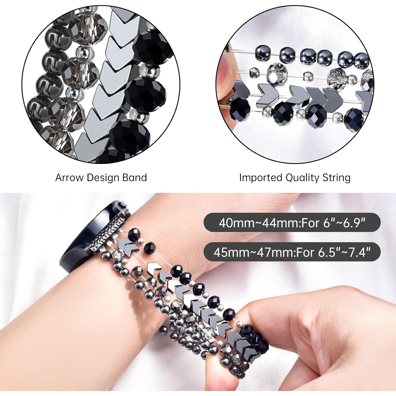 Pulsera Boho de Perlas VISOOM para Samsung Galaxy Watch 7/6/5/4