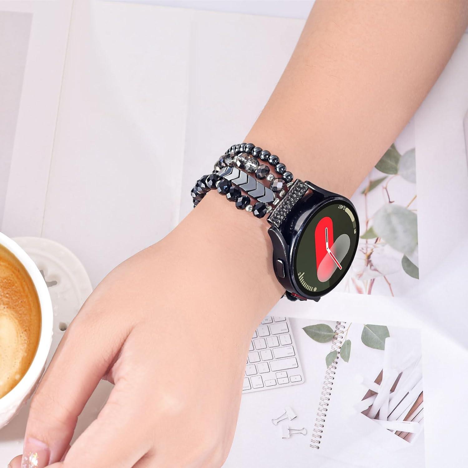 Pulsera Boho de Perlas VISOOM para Samsung Galaxy Watch 7/6/5/4