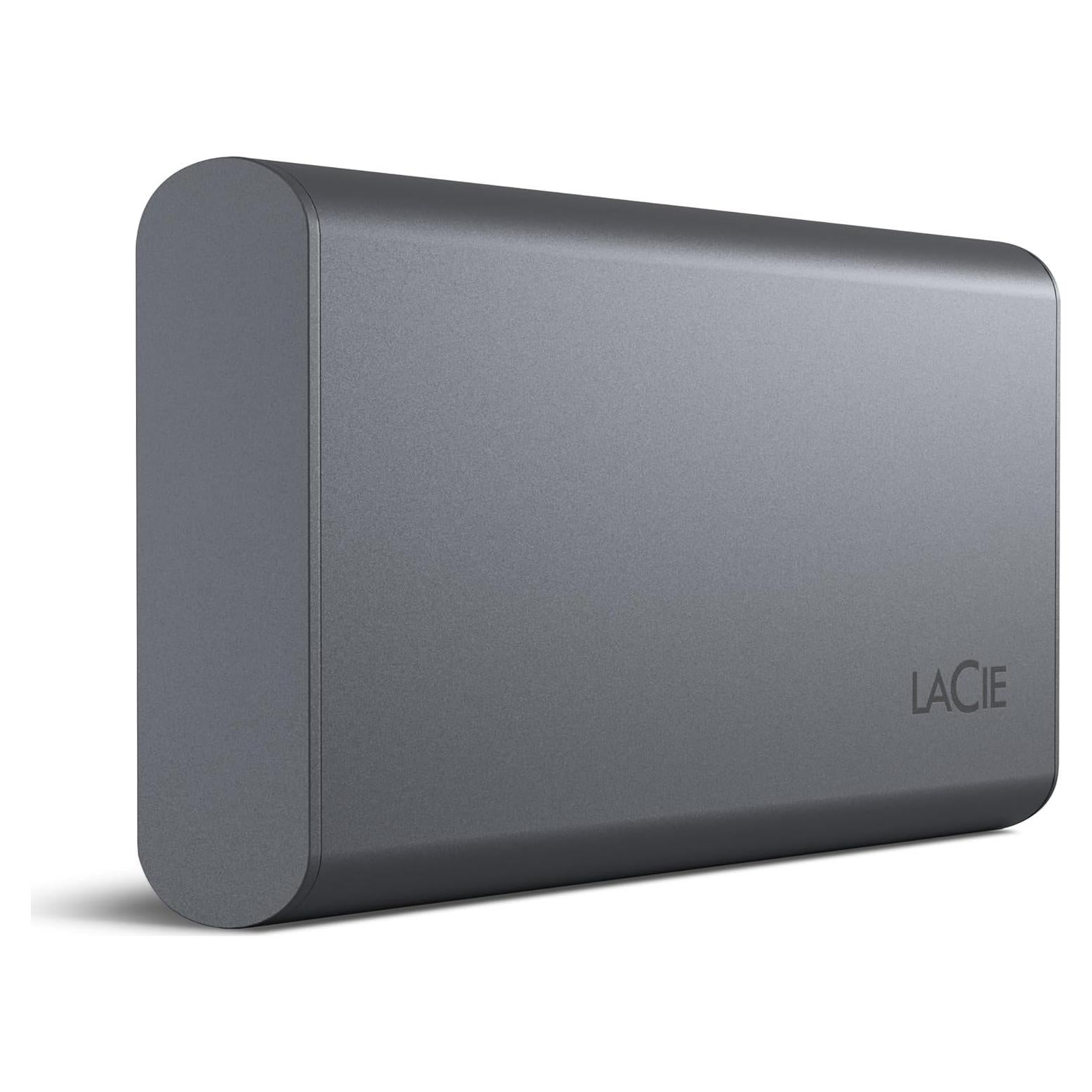 LaCie Mobile SSD Secure 2TB USB-C 1050MB/s Gris Espacial