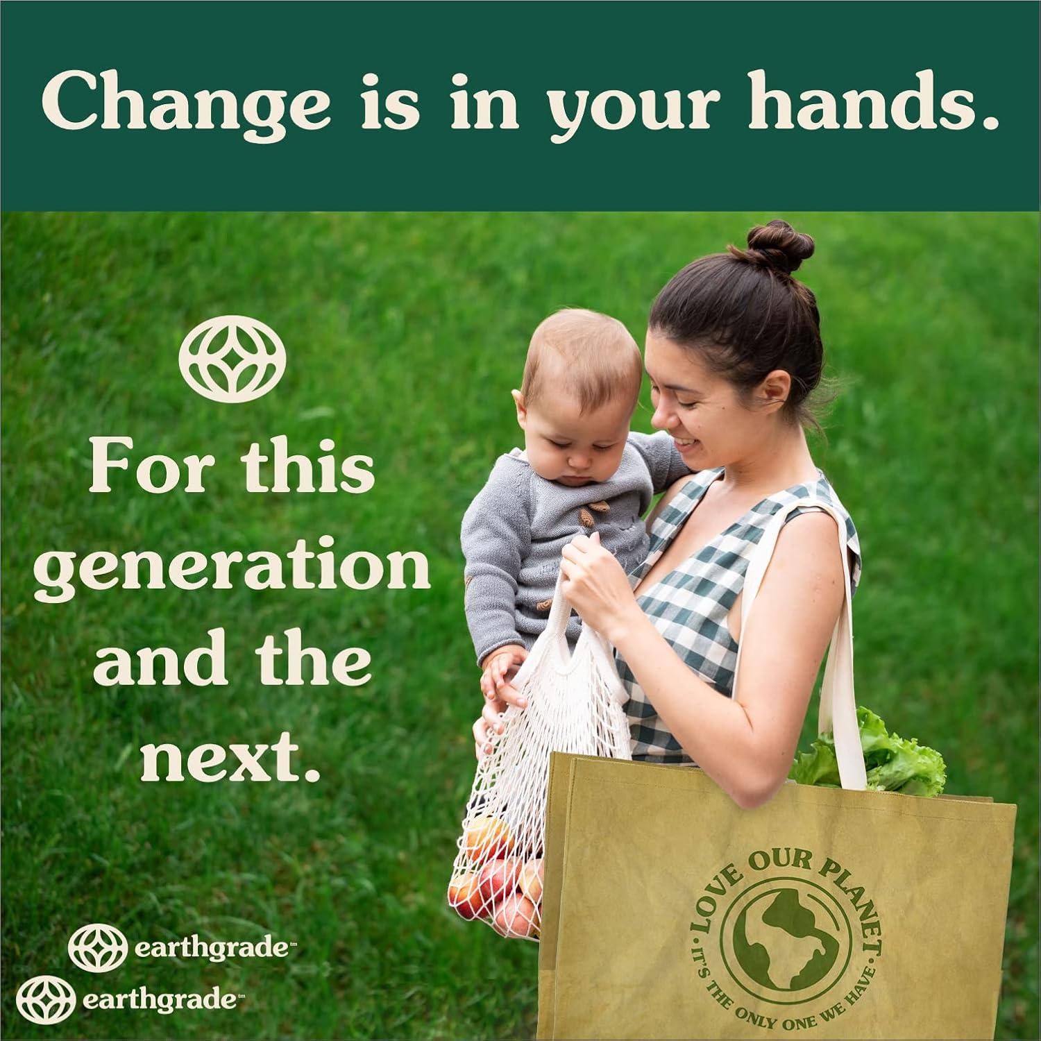 Bolsa de Compras Reutilizable Grande de Papel Sostenible