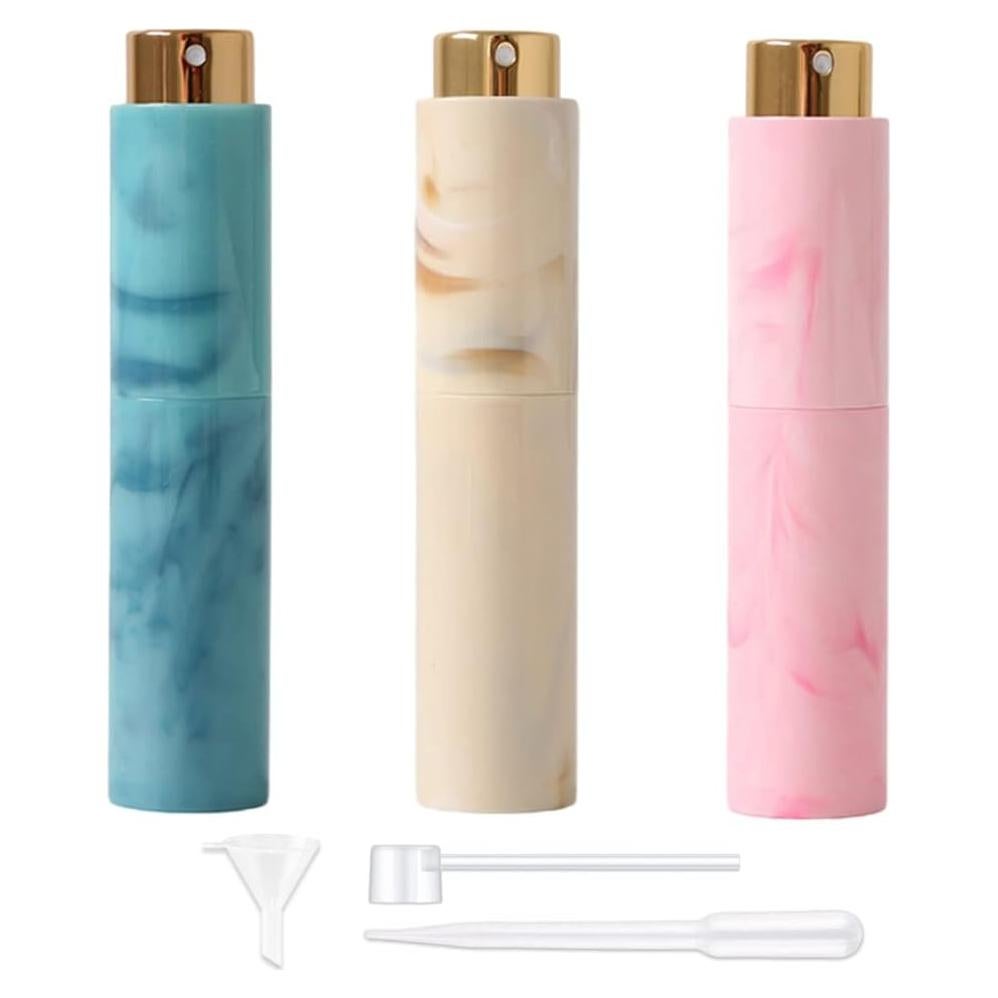 Botellas de Perfume de Viaje 3pcs Dzpuhuojz 10ml Aprobadas TSA