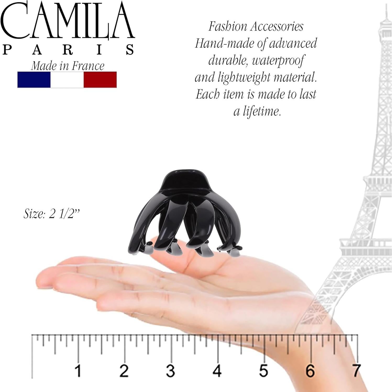 Clip de Cabello Grande Camila Paris AD705 Negro 6.35 cm