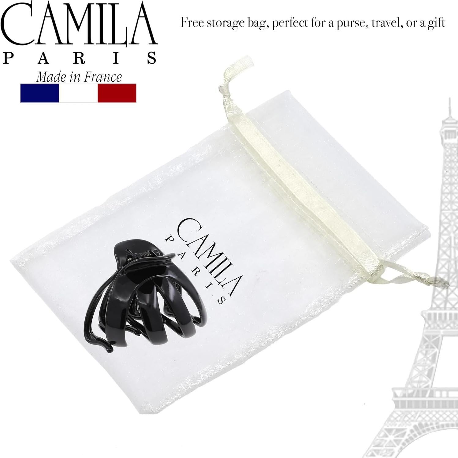 Clip de Cabello Grande Camila Paris AD705 Negro 6.35 cm
