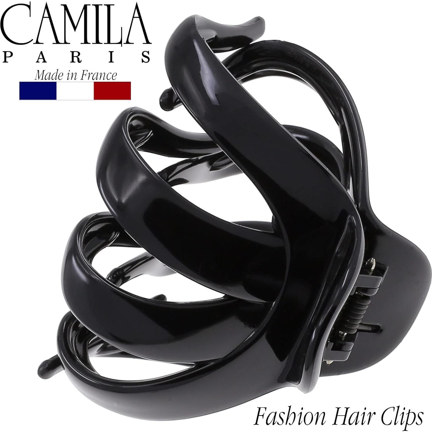 Clip de Cabello Grande Camila Paris AD705 Negro 6.35 cm