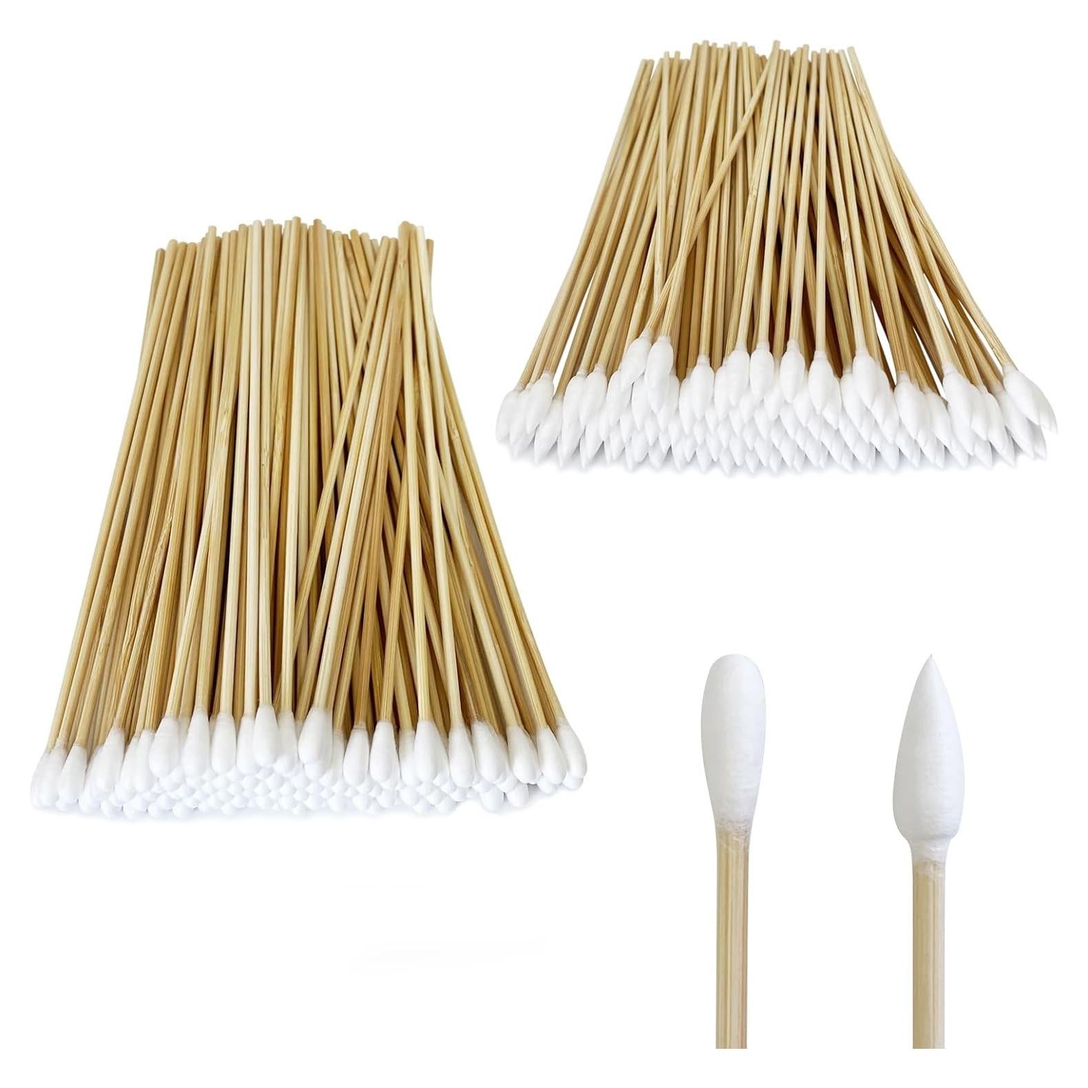 600 Bastones de Limpieza de Algodón Garrelett 15.24 cm