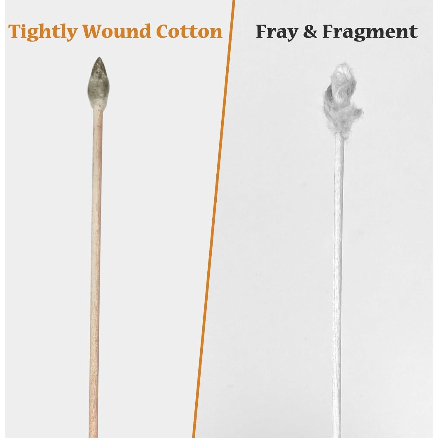 600 Bastones de Limpieza de Algodón Garrelett 15.24 cm