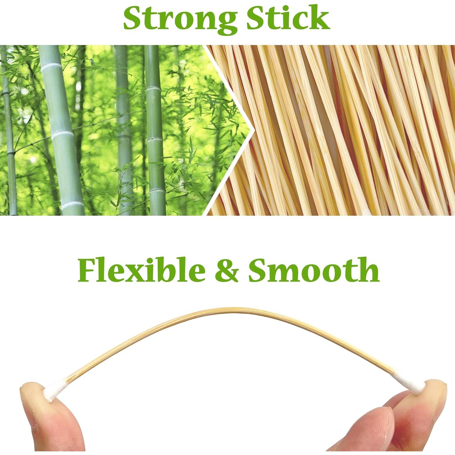 600 Bastones de Limpieza de Algodón Garrelett 15.24 cm