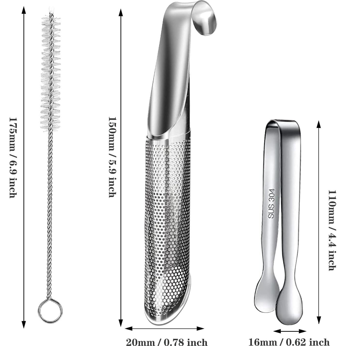 Infusor de Té de Acero Inoxidable APOIMNA - Juego de 2