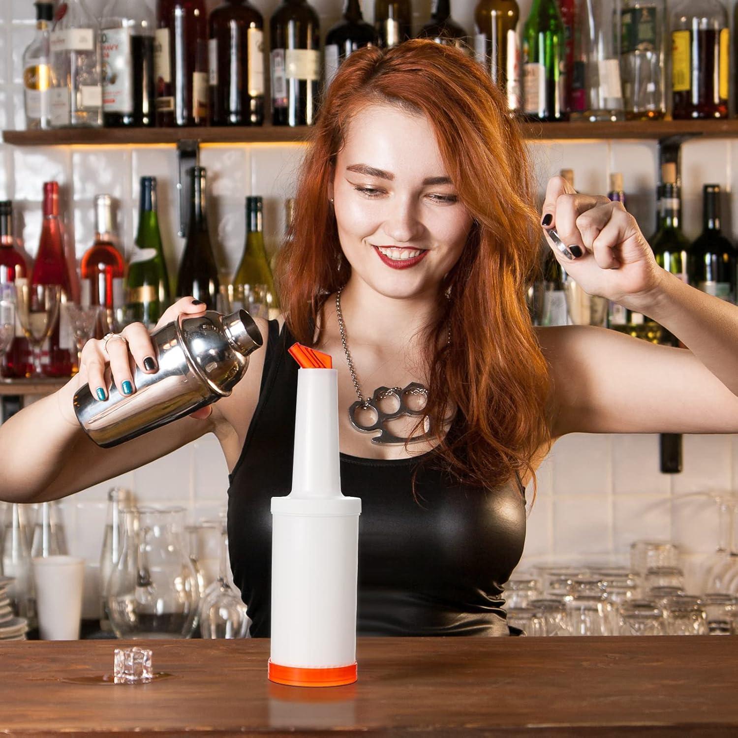 4 Botellas de Jugo 1L con Vertedores Sieral - Colores Vivos