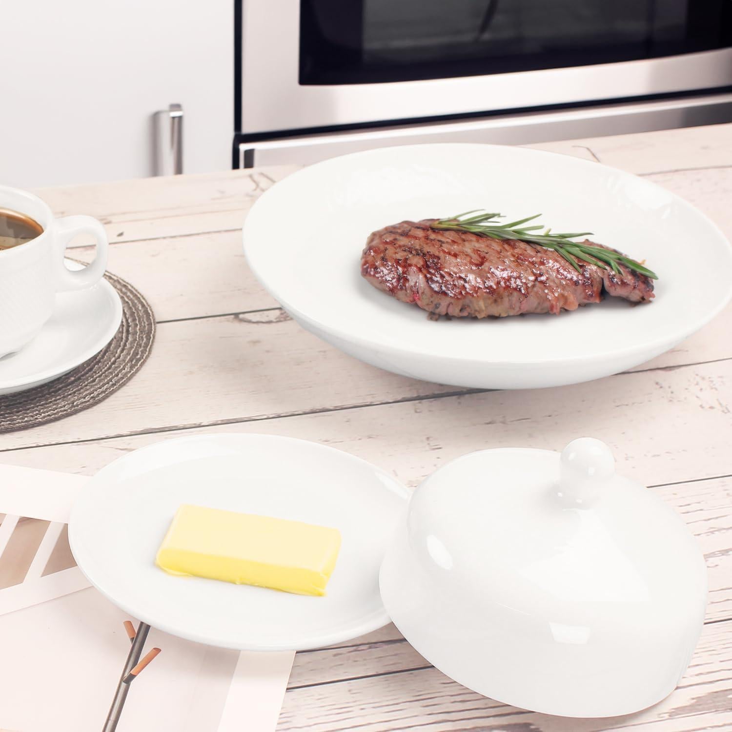 Plato para Mantequilla Redondo Jinsongdafa 15.24 cm Porcelana