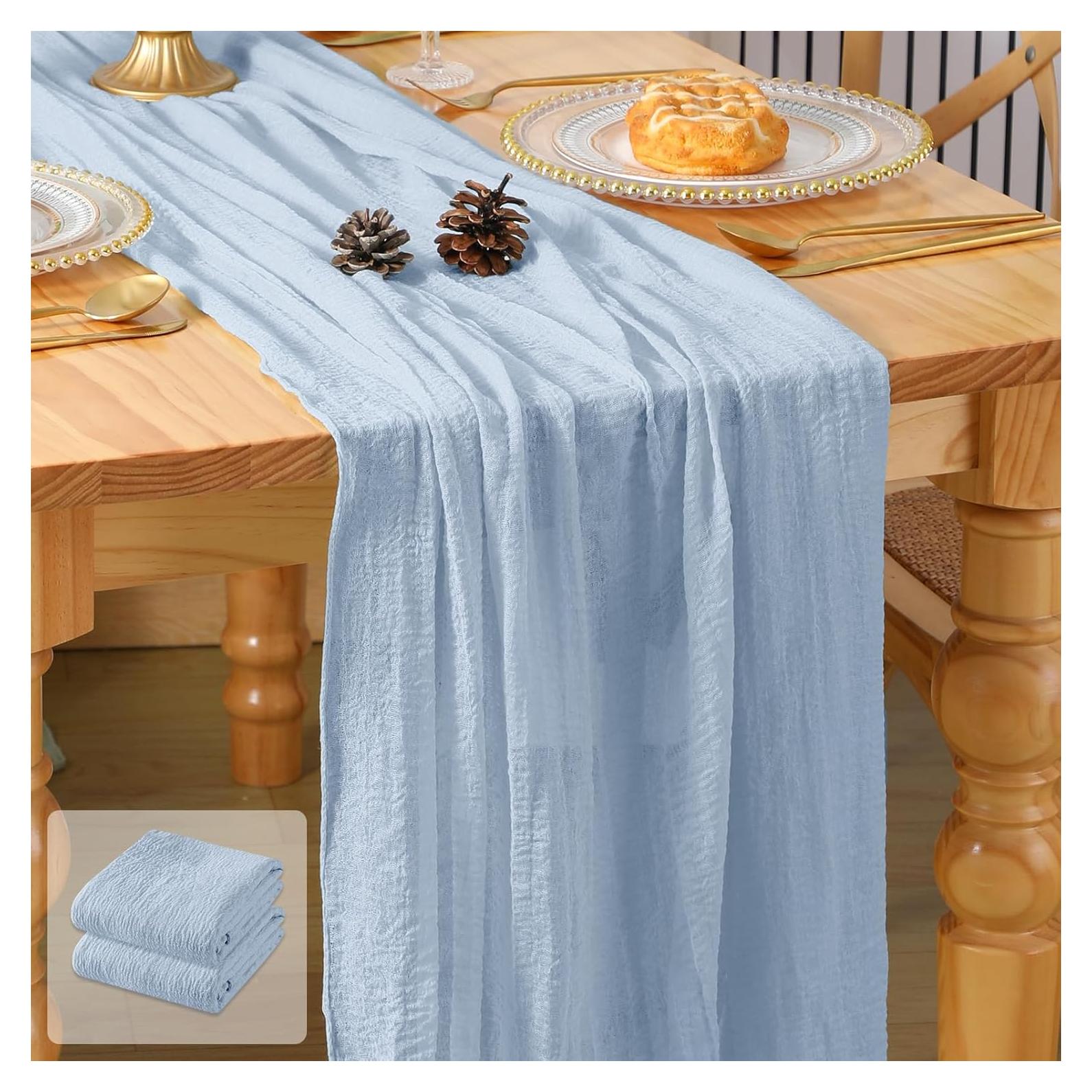 Paquete de 2 corredores de mesa azul azur GARENY 3.05m