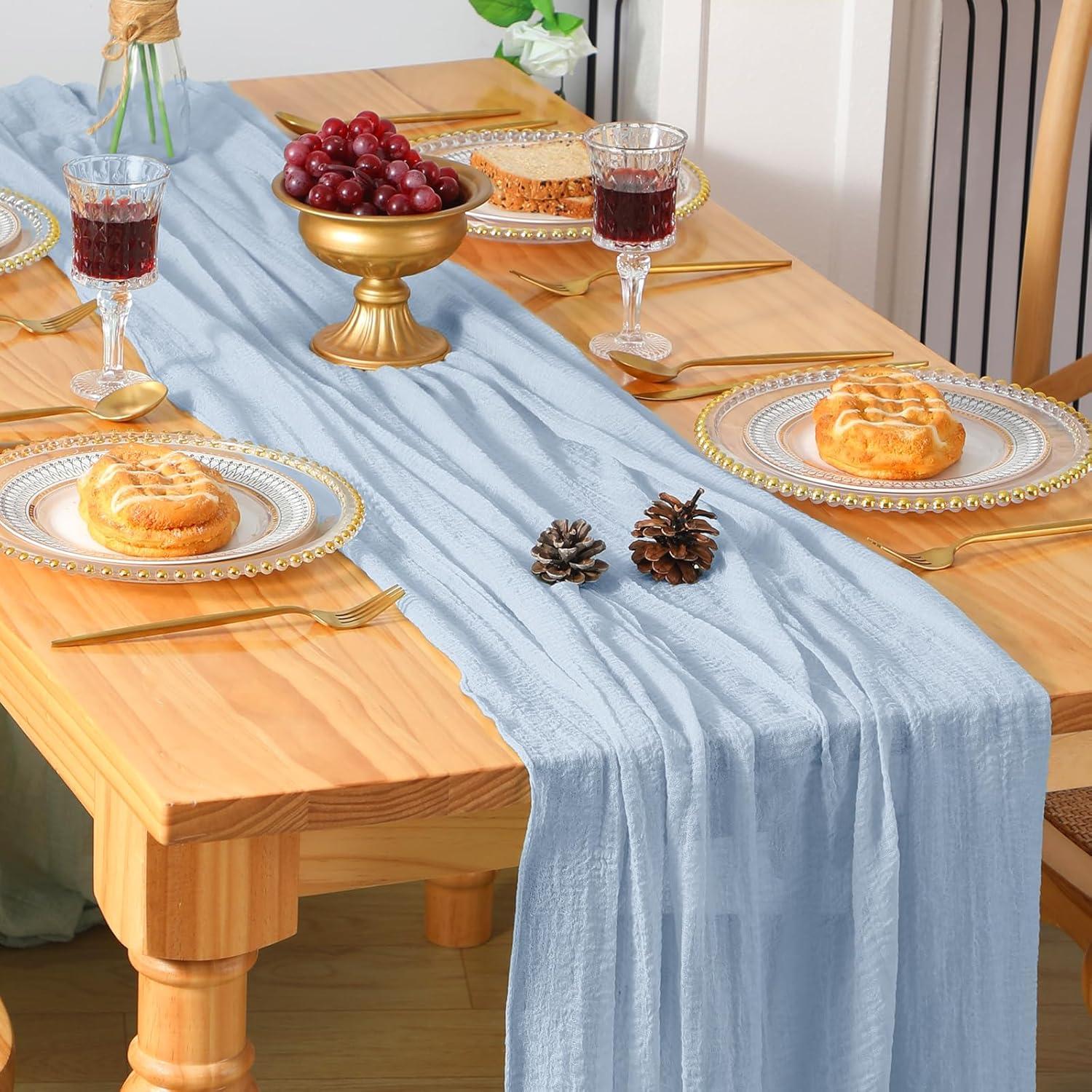 Paquete de 2 corredores de mesa azul azur GARENY 3.05m