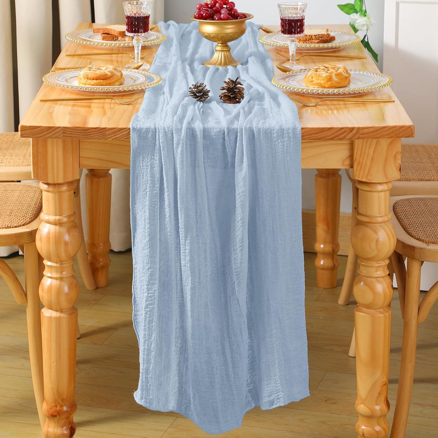 Paquete de 2 corredores de mesa azul azur GARENY 3.05m