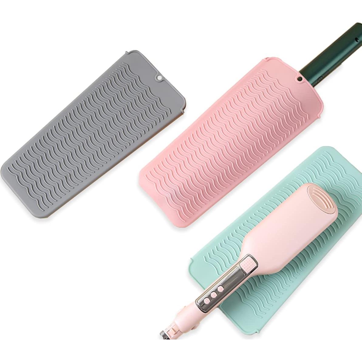 Alfombrilla de Silicona Resistente al Calor uorneri 28x13 cm Gris