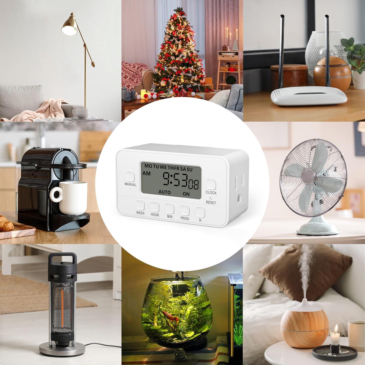 Temporizador Digital BN-LINK 7 Días Doble Salida 125V