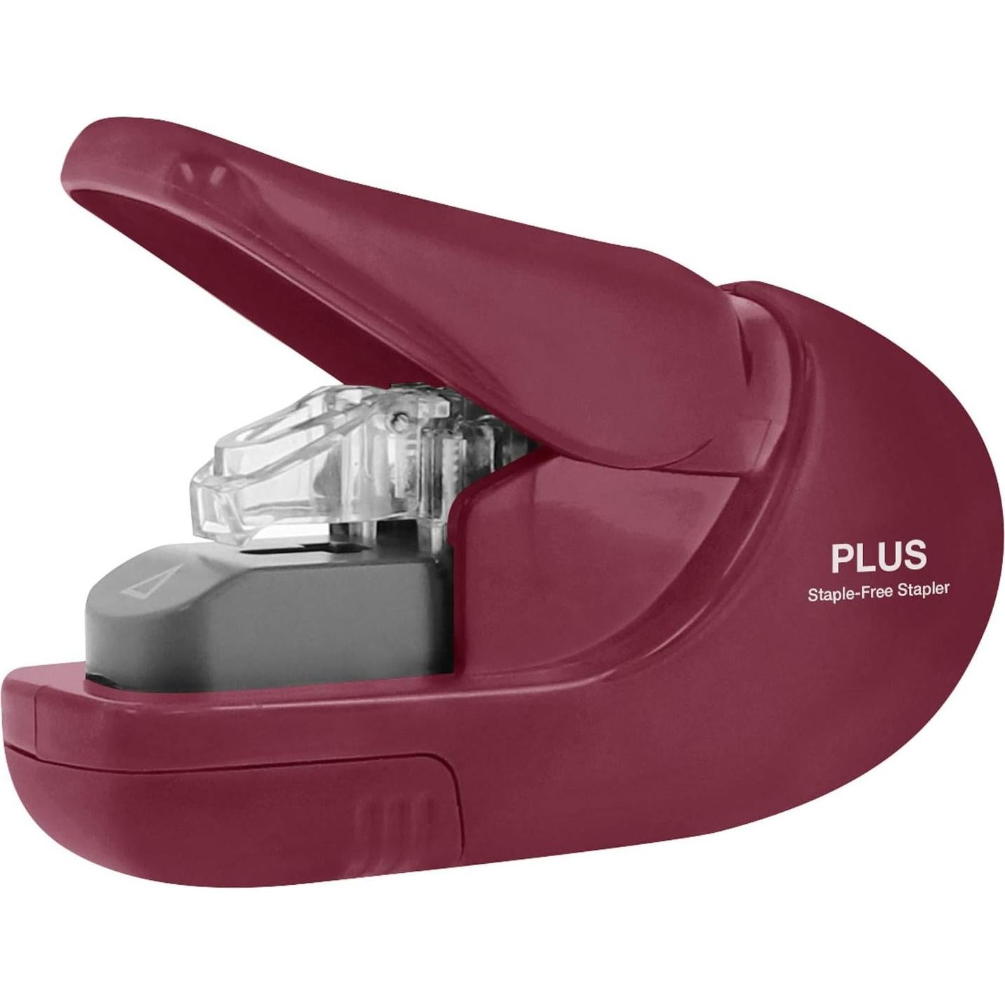 Grapadora Compacta Plus Paper Clinch Vino Burdeos 5 Hojas