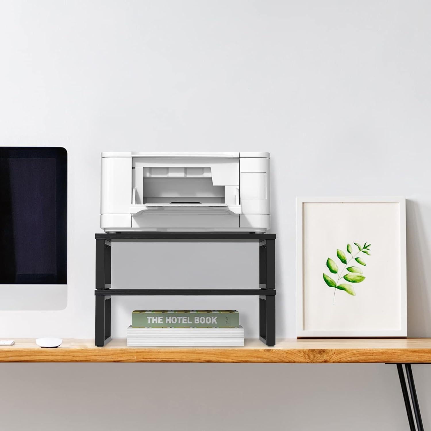 Soporte Elevador para Monitor Doble NORCEESAN Negro 80cm