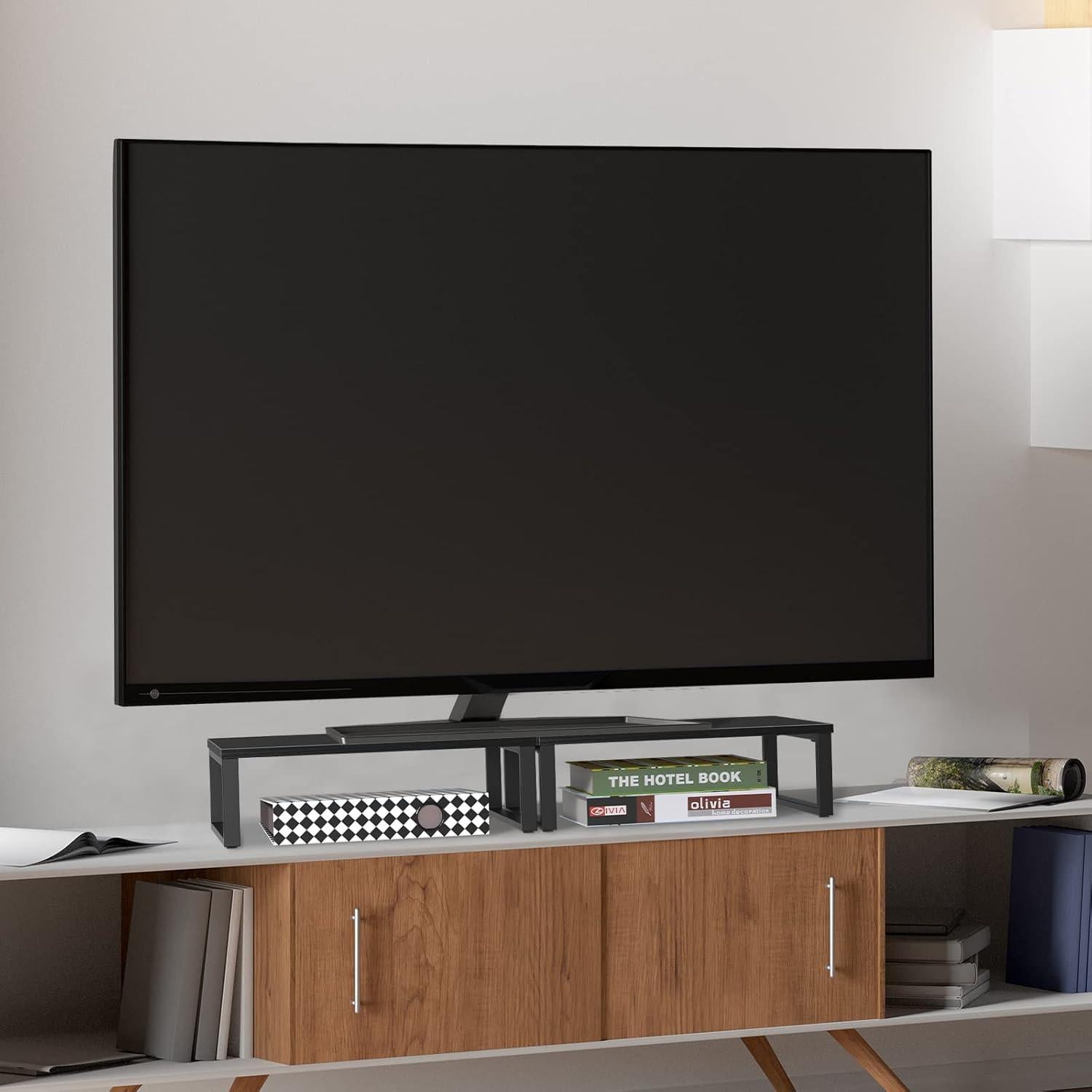 Soporte Elevador para Monitor Doble NORCEESAN Negro 80cm