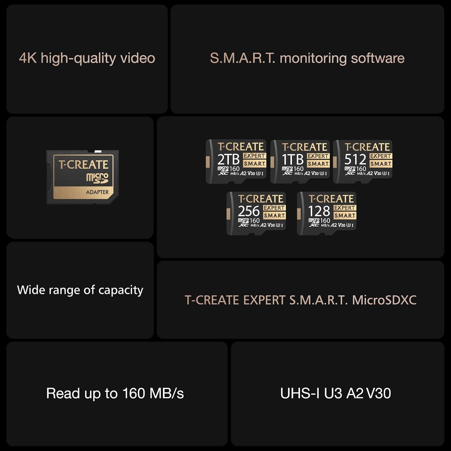 Tarjeta de Memoria TEAMGROUP T-Create 128GB A2 U3 V30 4K