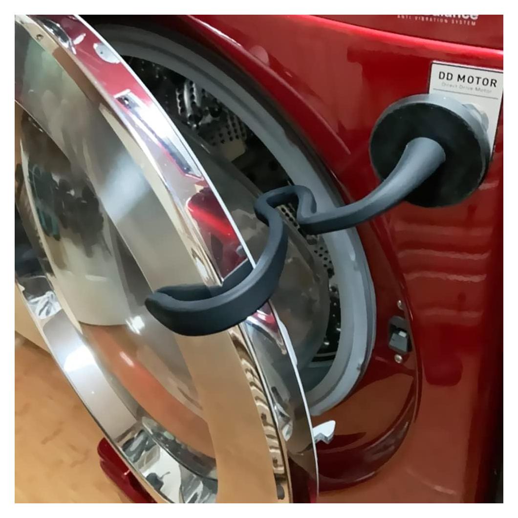 Soporte de puerta de lavadora eHuangTools Negro 66 mm