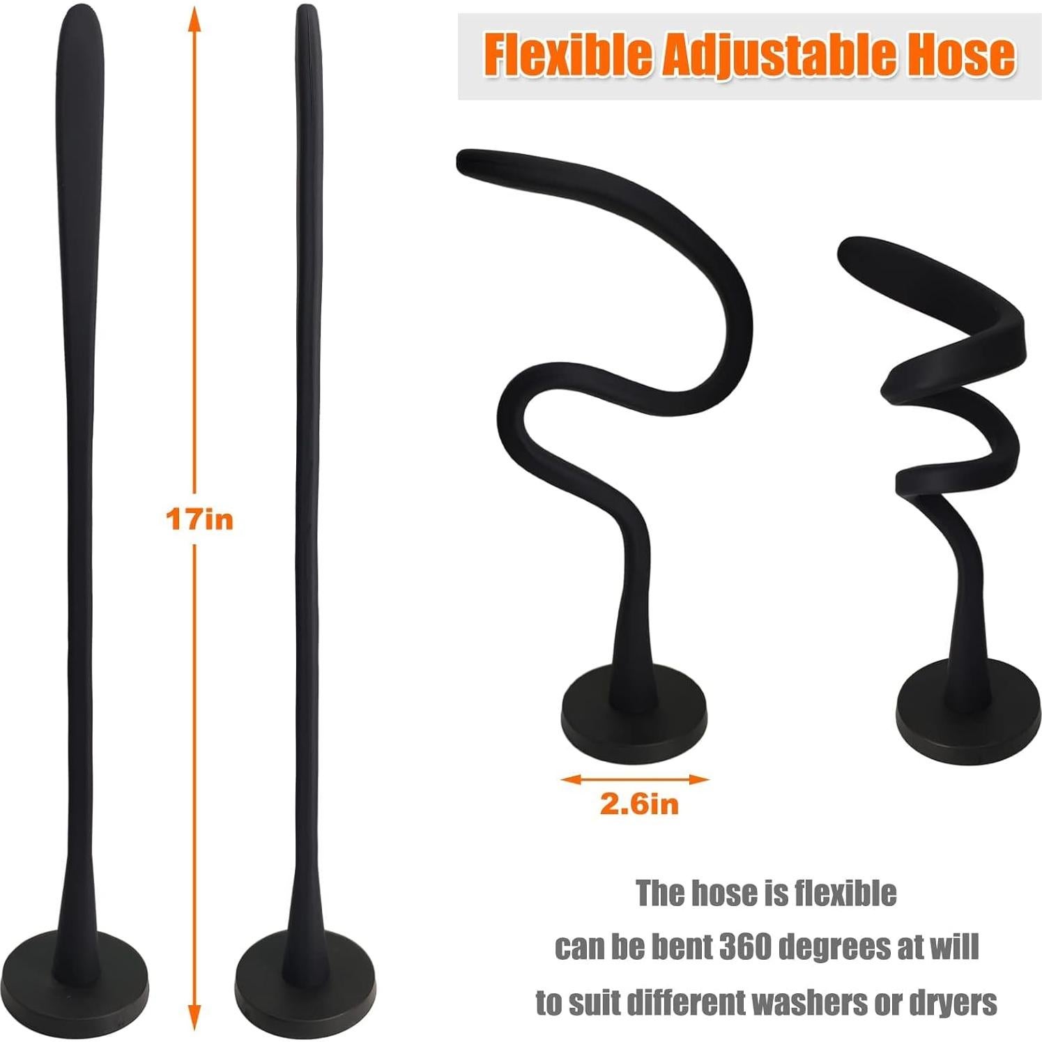 Soporte de puerta de lavadora eHuangTools Negro 66 mm