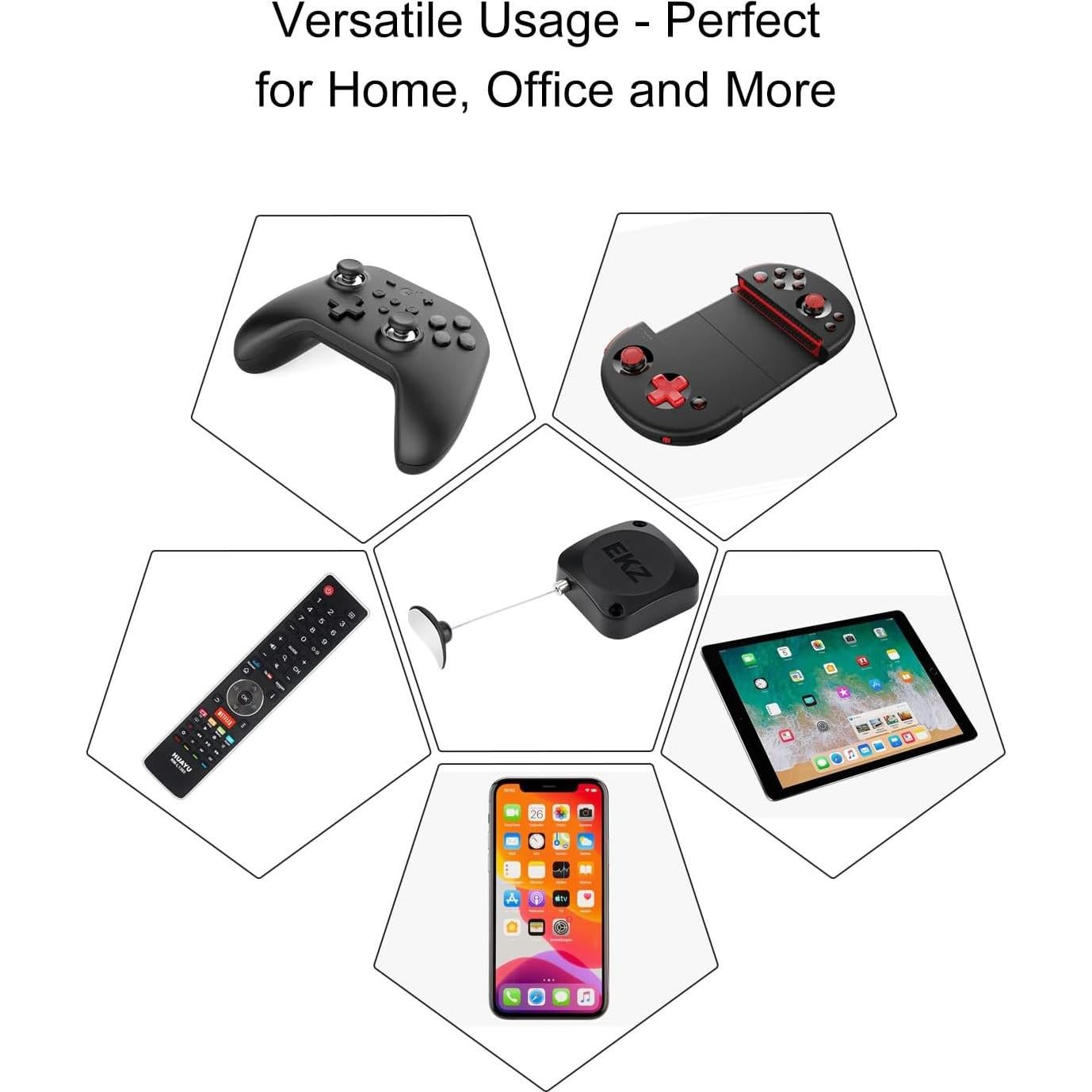 Candado Retráctil de Seguridad EKZ 2.29m para Control Remoto