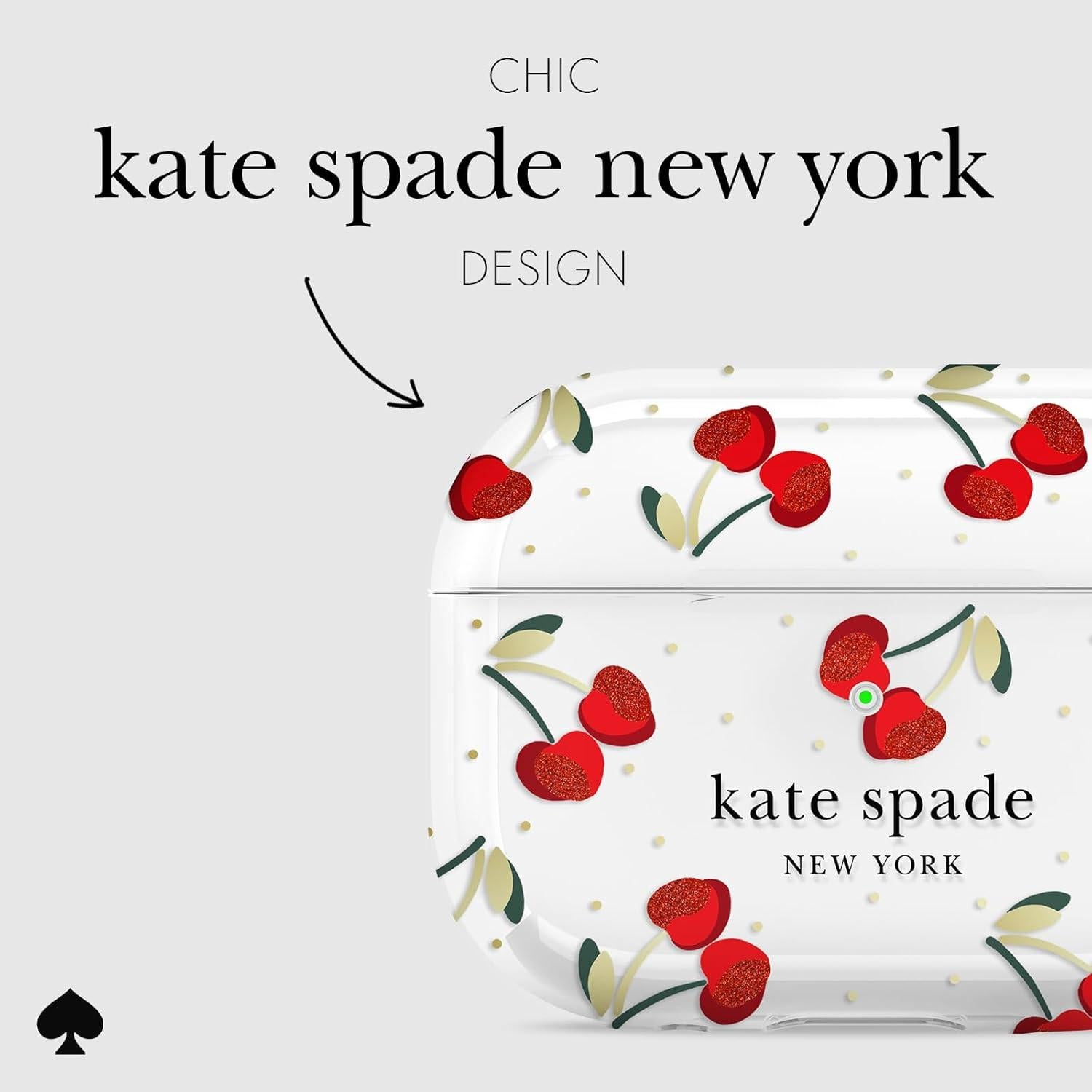 Funda Protectora Kate Spade New York para AirPods Pro - Puntos de Cereza