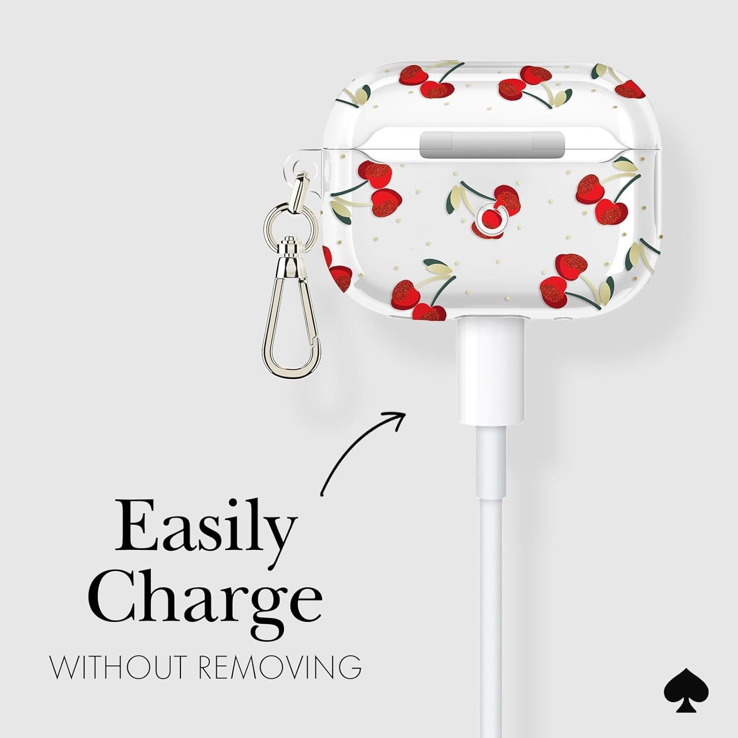 Funda Protectora Kate Spade New York para AirPods Pro - Puntos de Cereza