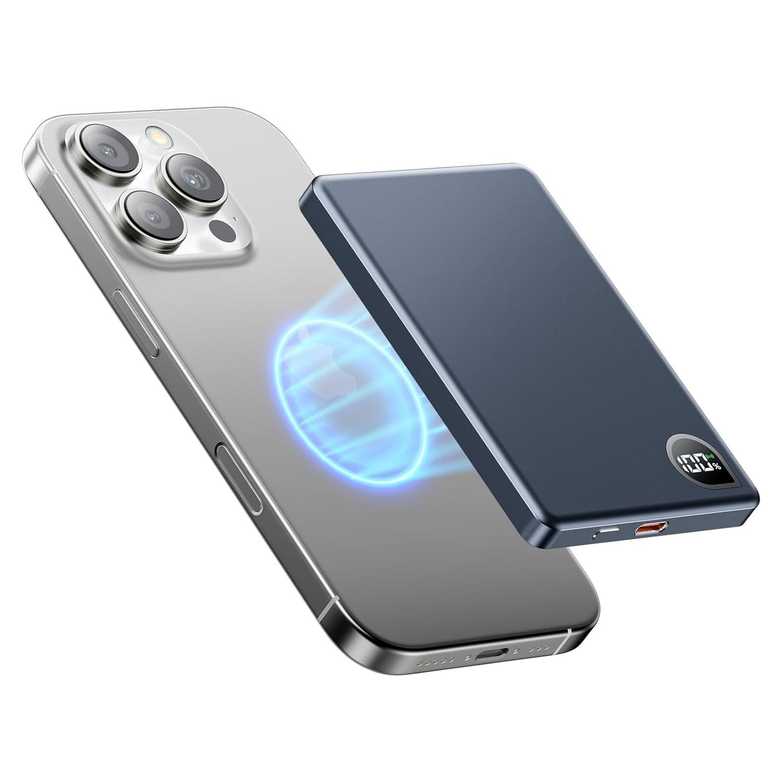 Cargador Portátil Magnético Zoklze 5000mAh USB-C Carga Rápida