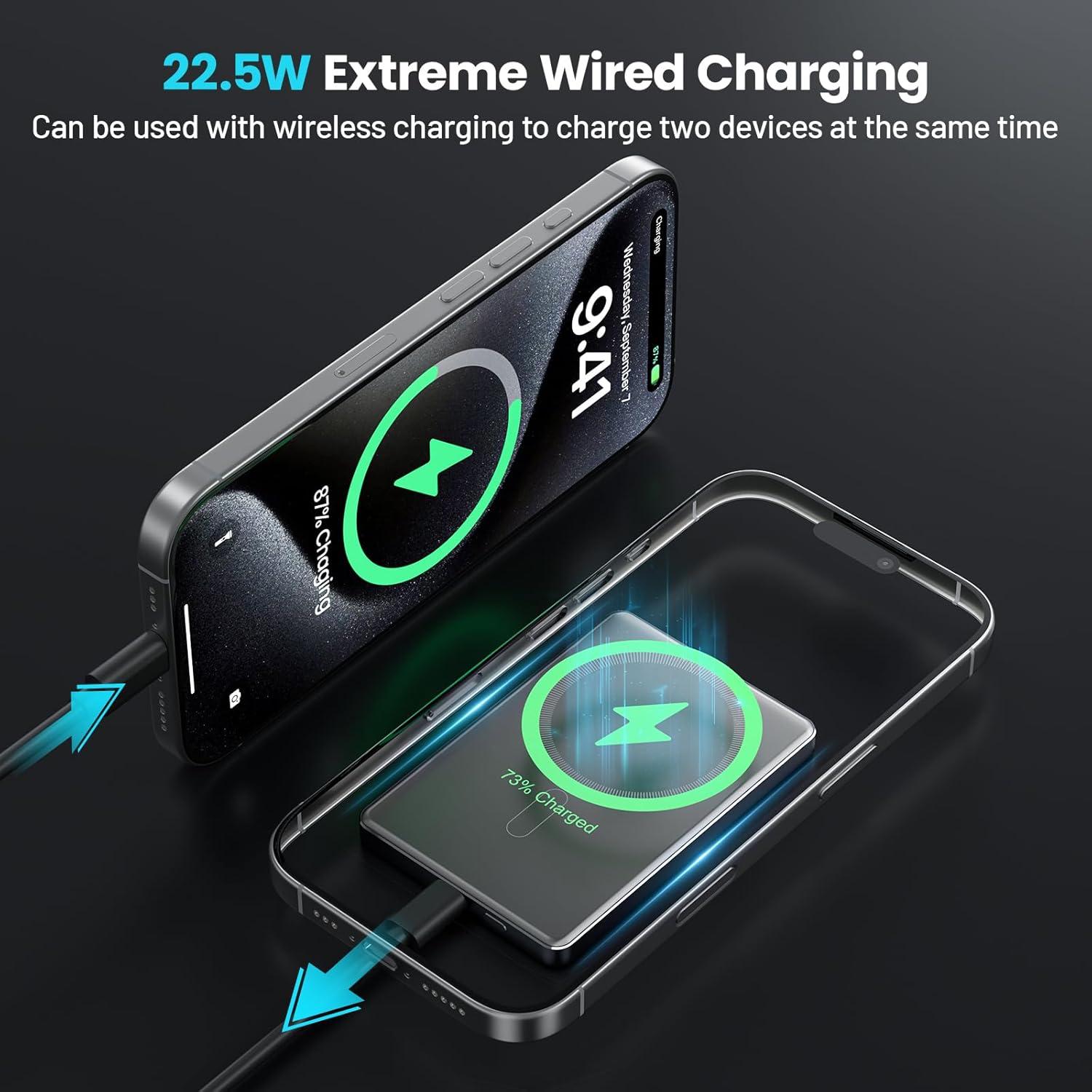 Cargador Portátil Magnético Zoklze 5000mAh USB-C Carga Rápida