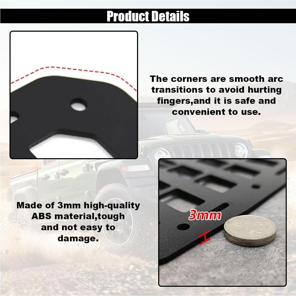 Organizador de Reposacabezas de Coche SMILFUY Panel MOLLE Negro