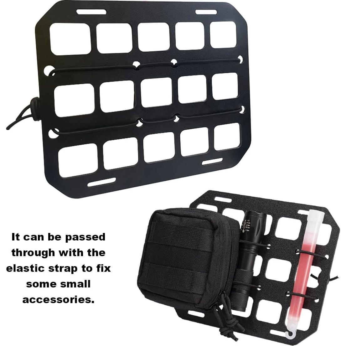 Organizador de Reposacabezas de Coche SMILFUY Panel MOLLE Negro
