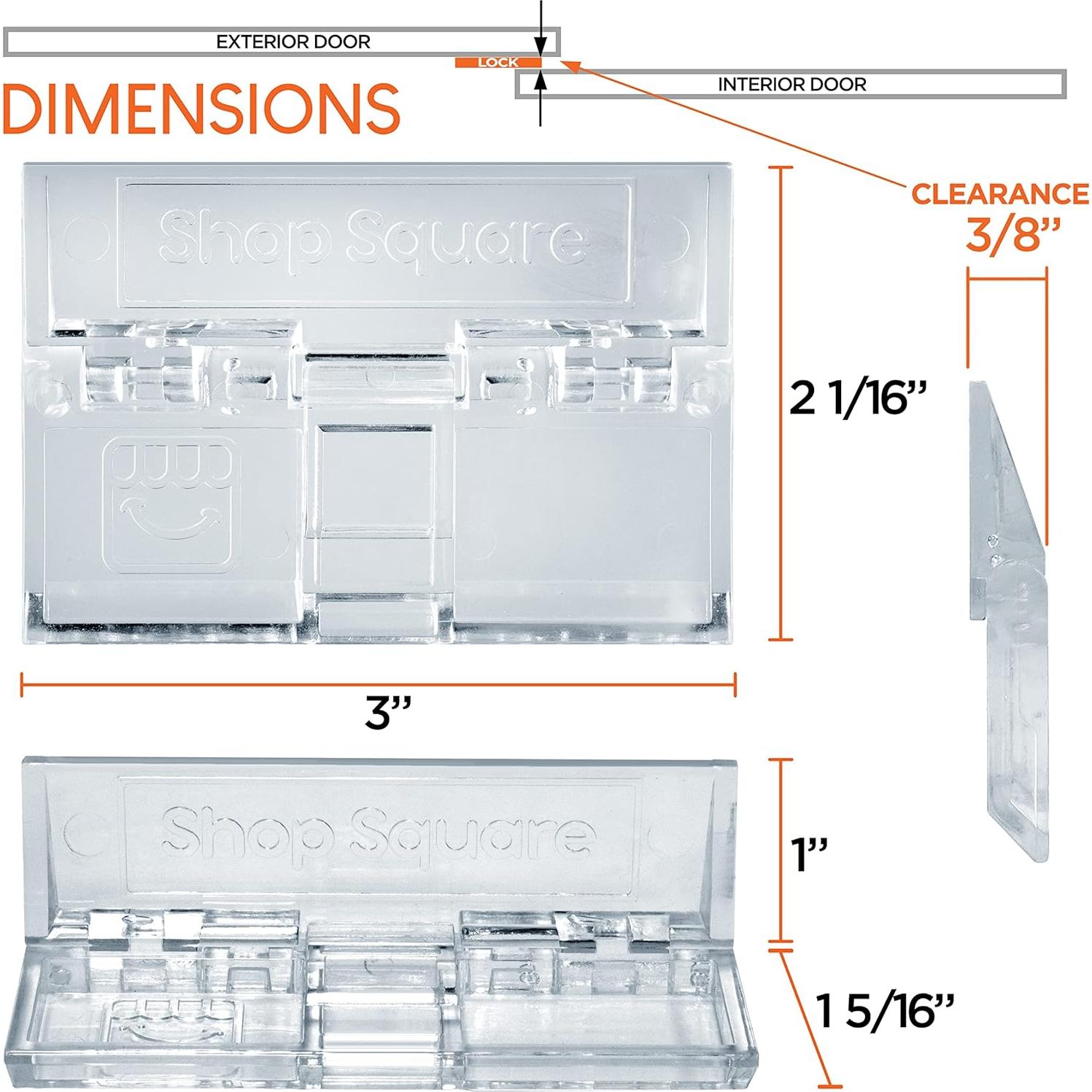 Cerradura de Puerta Deslizante Shop Square - Seguridad para Niños