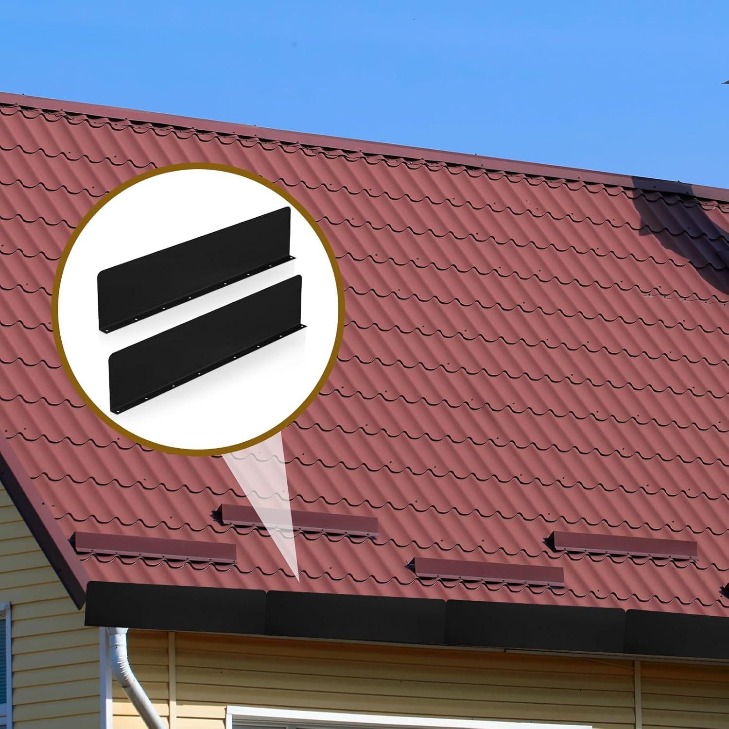 Protectores de Salpicaduras de Canalón Amylove 2 Pcs Negro