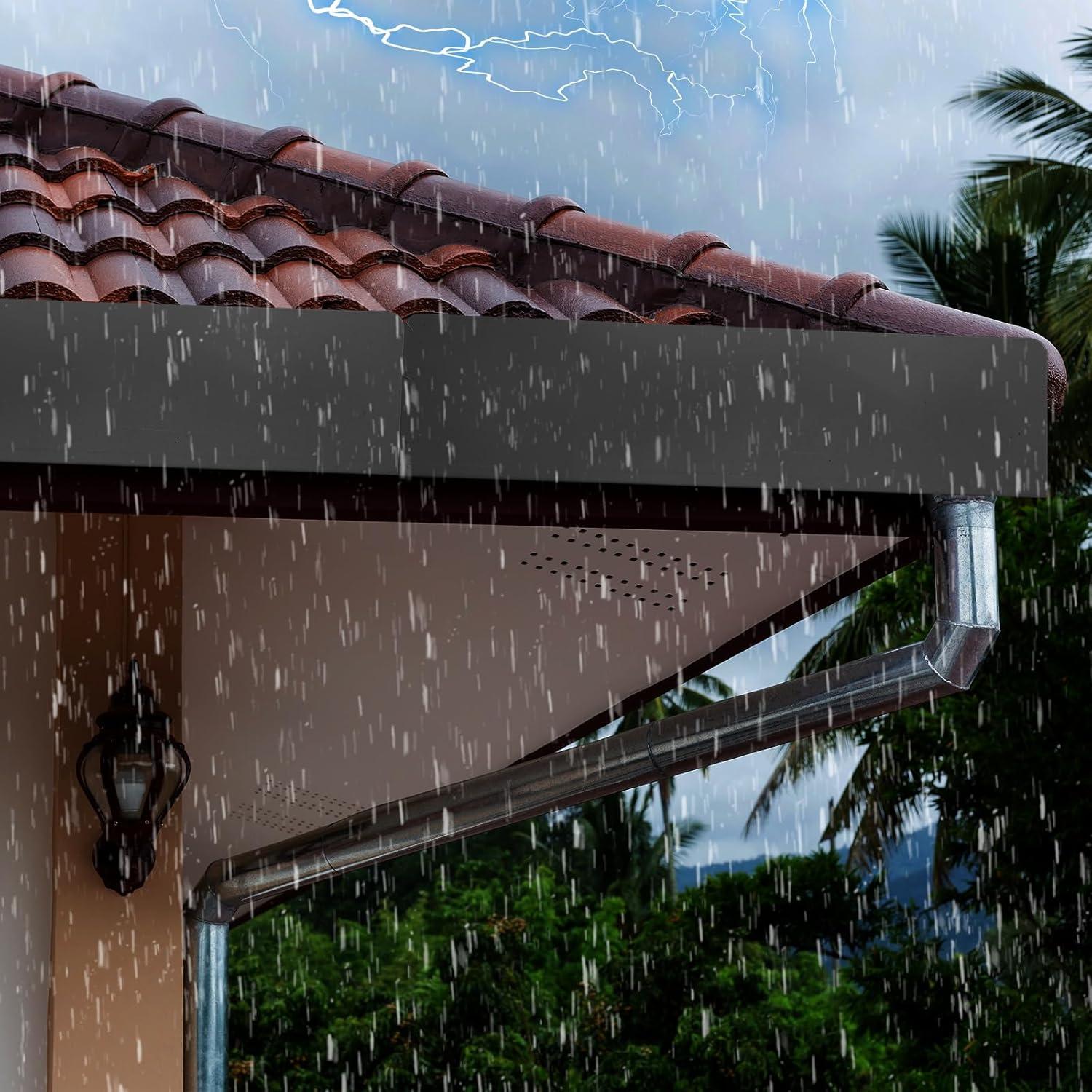 Protectores de Salpicaduras de Canalón Amylove 2 Pcs Negro