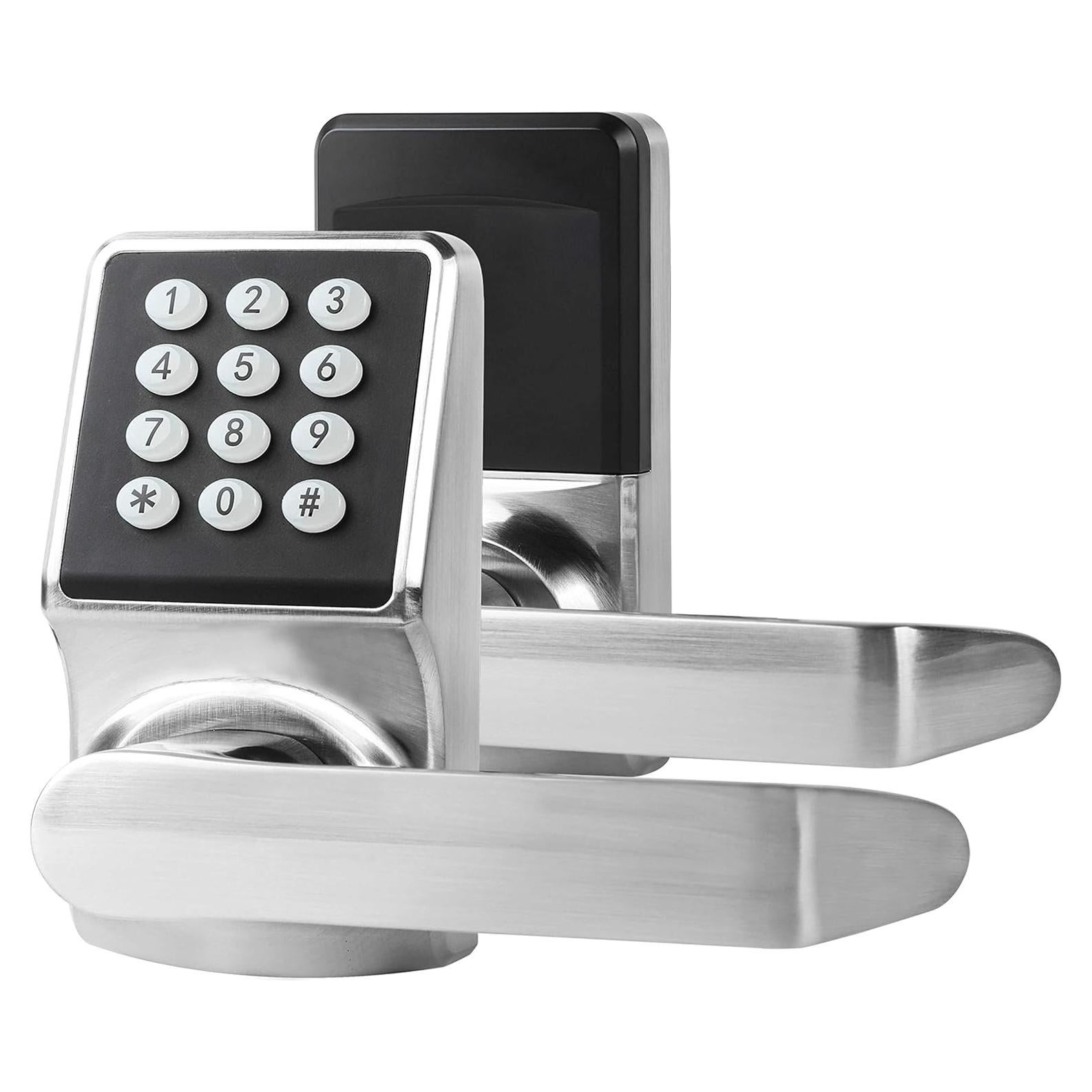 Cerradura Electrónica Cielsa Dawn con Manija y Teclado - Niquelado