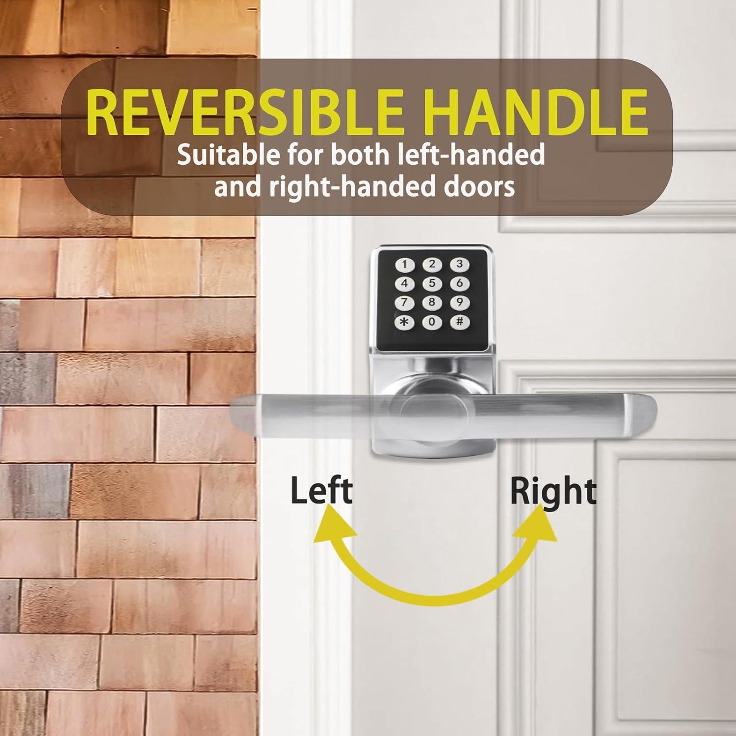 Cerradura Electrónica Cielsa Dawn con Manija y Teclado - Niquelado