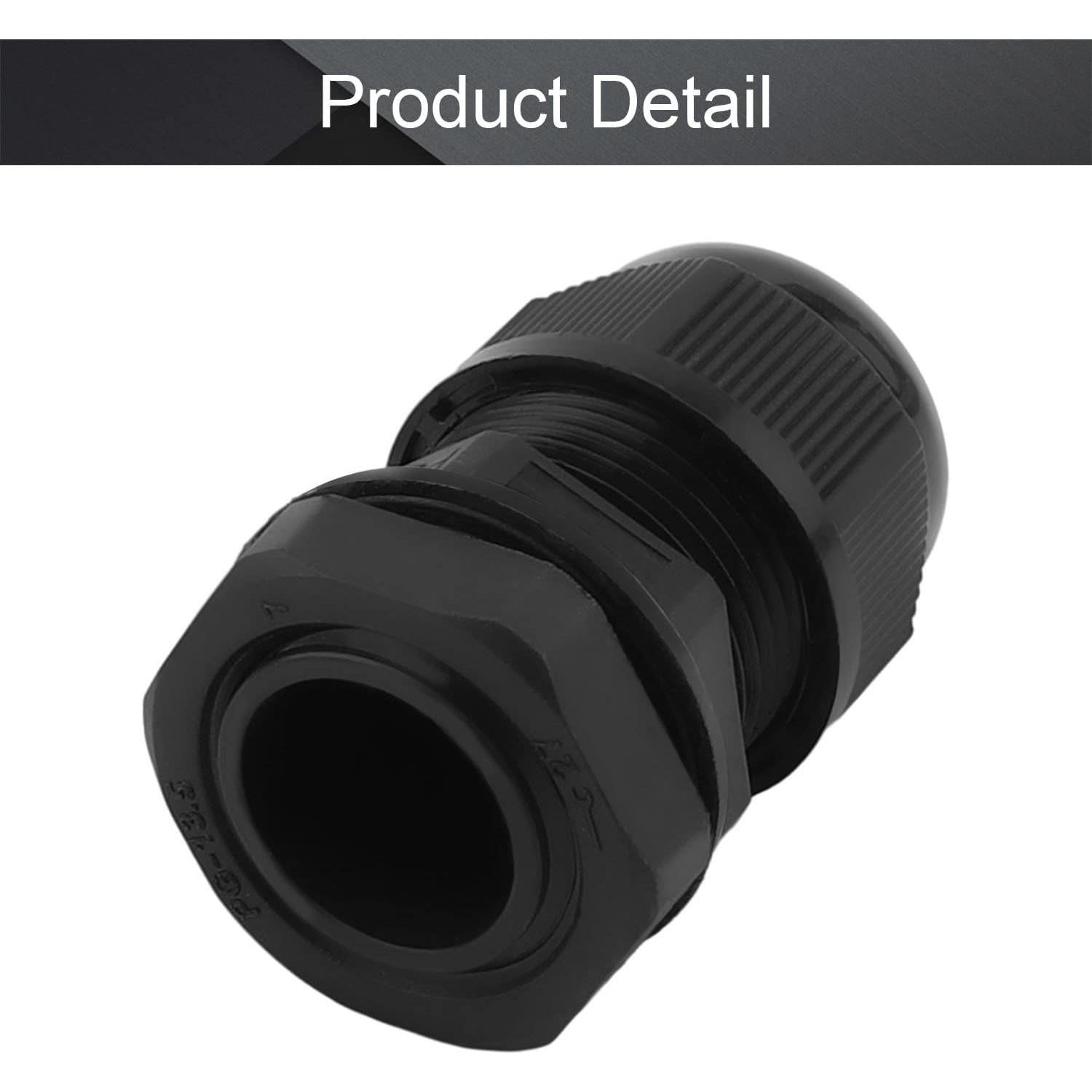 Prensaestopas Fielect PG13.5 Nylon Impermeable 2 Agujeros 2-5mm