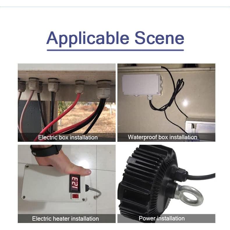 Prensaestopas Fielect PG13.5 Nylon Impermeable 2 Agujeros 2-5mm