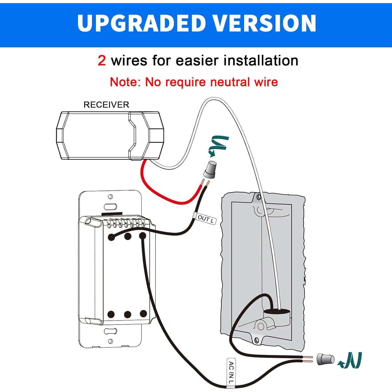 Kit de Control Remoto Universal Humpptom para Ventilador de Techo