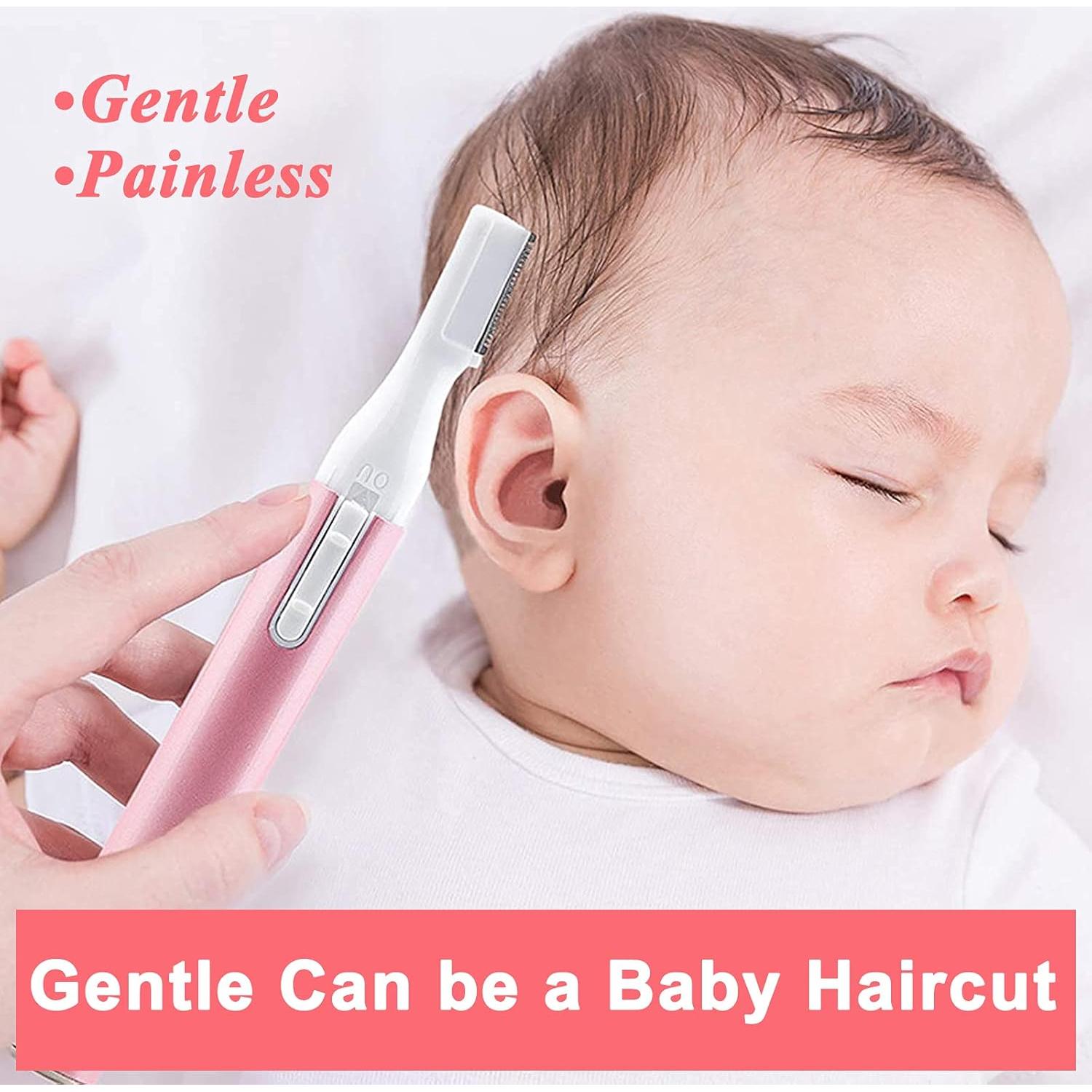 Recortador de Cejas Eléctrico ROSARDEN Rosa, Mini Epilador Facial