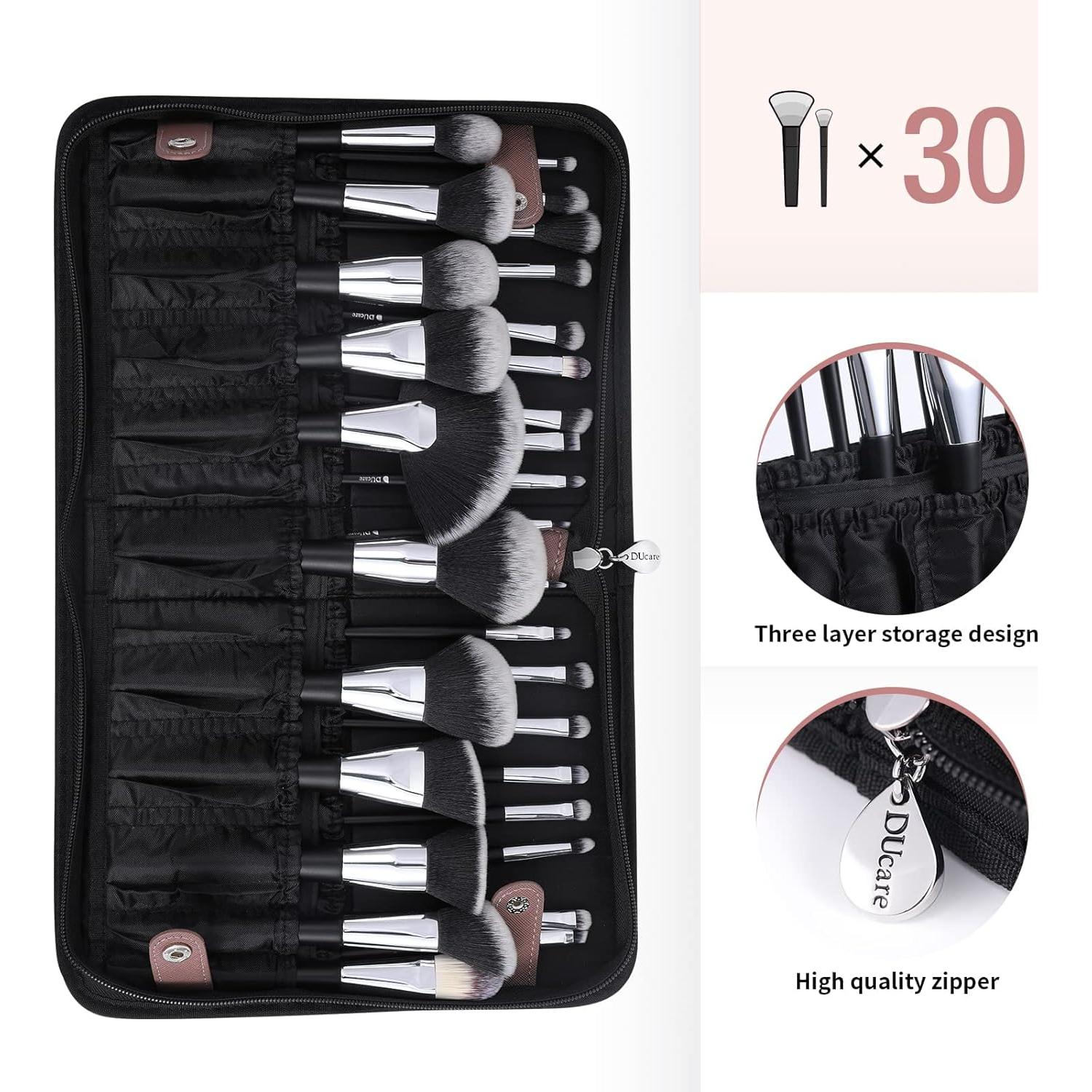 Organizador de Brochas de Maquillaje DUcare 30pcs Plegable
