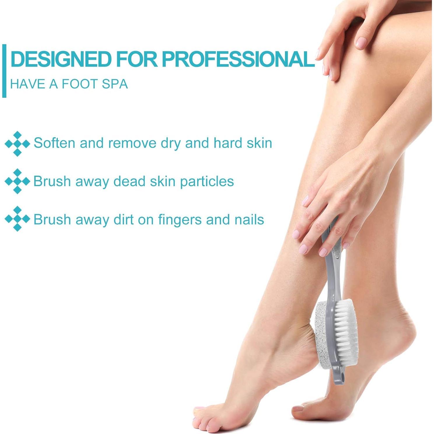 Herramienta de Pedicura 4 en 1 Patelai - Lima, Cepillo y Raspador