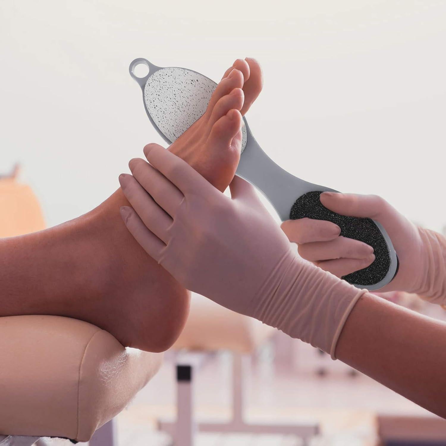 Herramienta de Pedicura 4 en 1 Patelai - Lima, Cepillo y Raspador