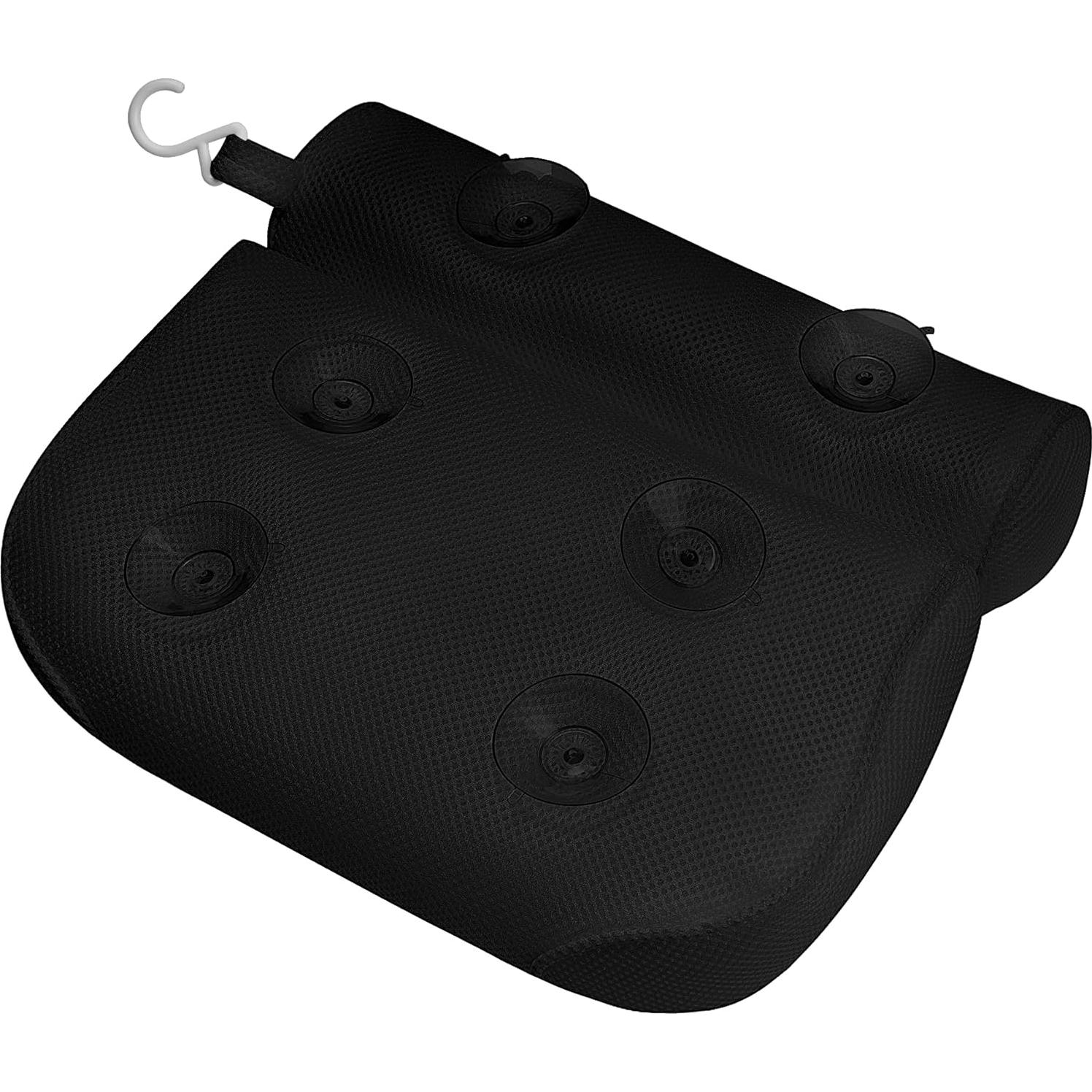 Almohada de Baño Empava con Soporte Ergonómico Negra