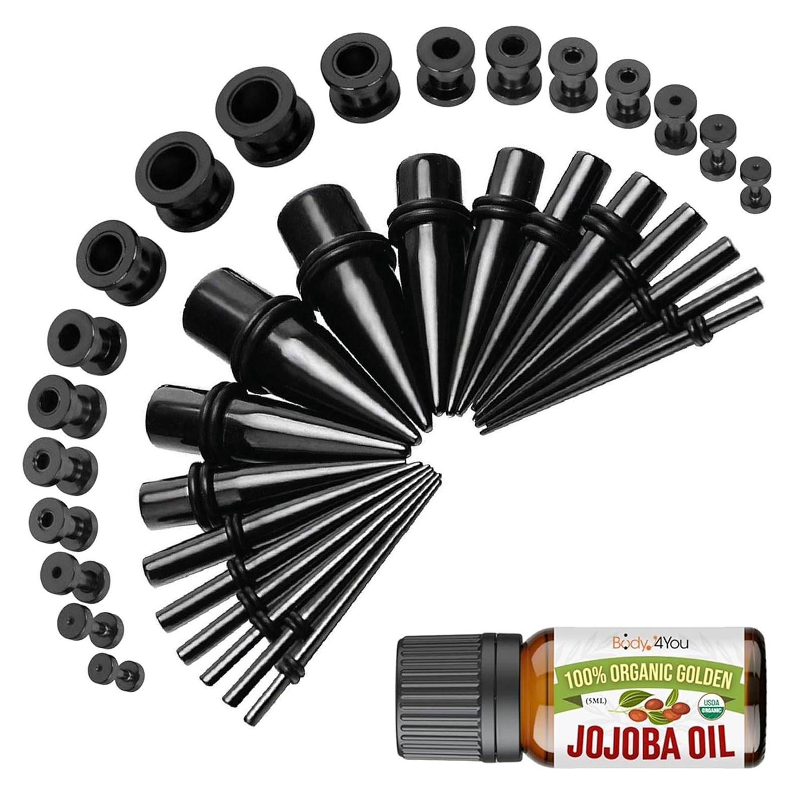 Kit de Estiramiento de Orejas BodyJ4You 37 Piezas 14G-00G